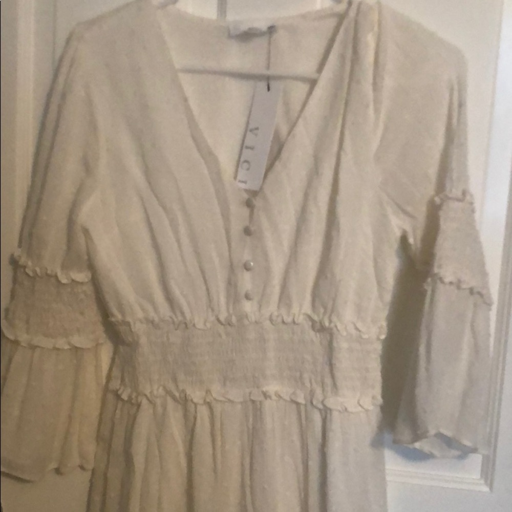 White fit and flare dress - Picture 2 of 2